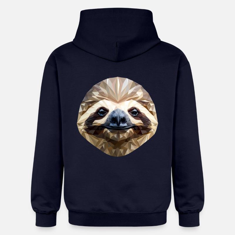 Chimpanzé Steampunk - Rétrofuturiste Monkey D - Sweat à capuche Softstyle® Gildan Unisexe - bleu marine