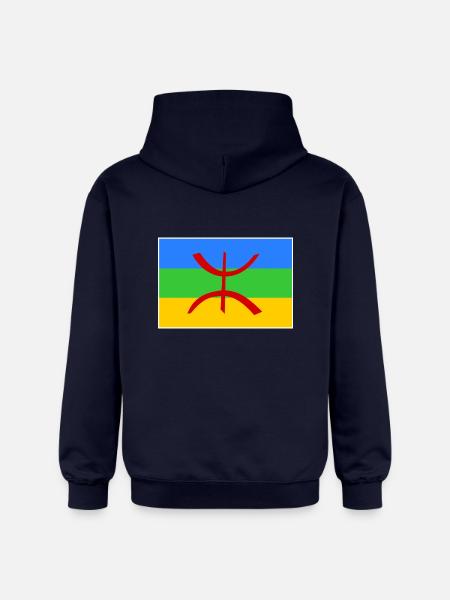 Amazigh - Gildan Unisex Softstyle® Midweight Hoodie - navy