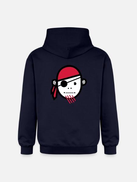 Pirate - Gildan Unisex Softstyle® Midweight Hoodie - navy