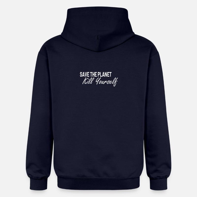 Sauvez la planète tuez-vous - Sweat à capuche Softstyle® Gildan Unisexe - bleu marine