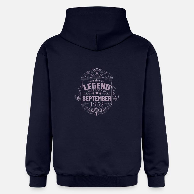 Cadeaux d’anniversaire Septembre 1952 Dames - Sweat à capuche Softstyle® Gildan Unisexe - bleu marine