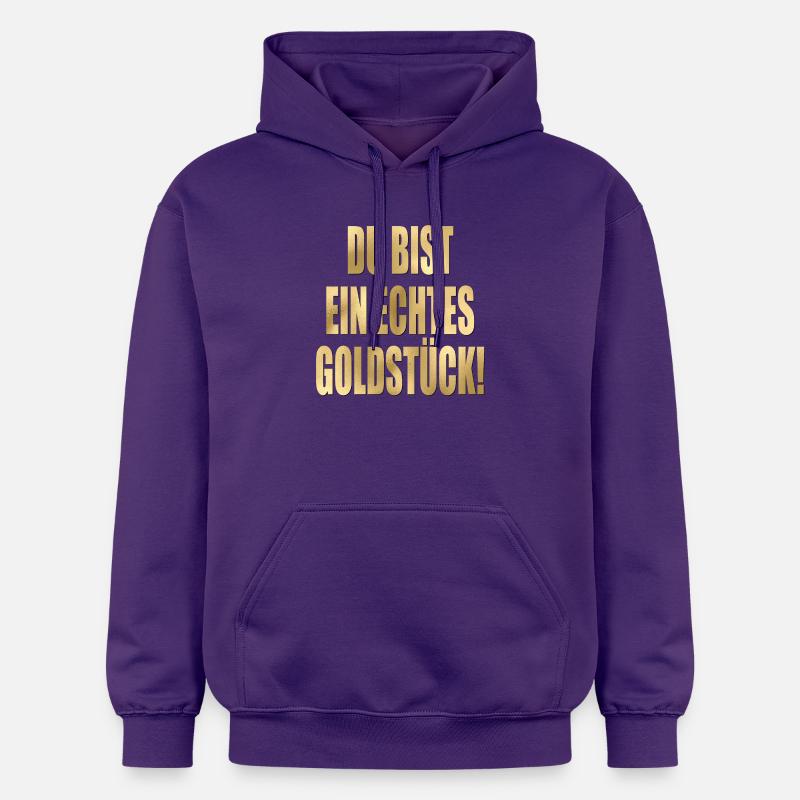 DANKESCHÖN GESCHENKE - KOMPLIMENTE GOLDSTÜCK - Gildan Unisex Softstyle® Midweight Hoodie - Lila