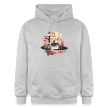 Sweat à capuche Softstyle® Gildan Unisexe avec motif T-shirt Paysage Japonais Onirique