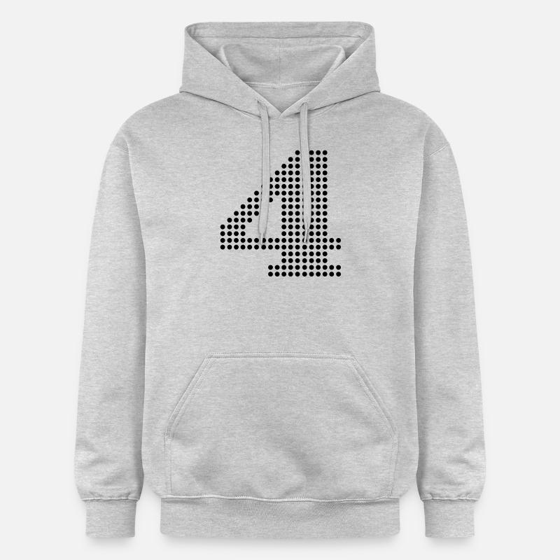 4 nummer - Sweat à capuche Softstyle® Gildan Unisexe - gris clair chiné
