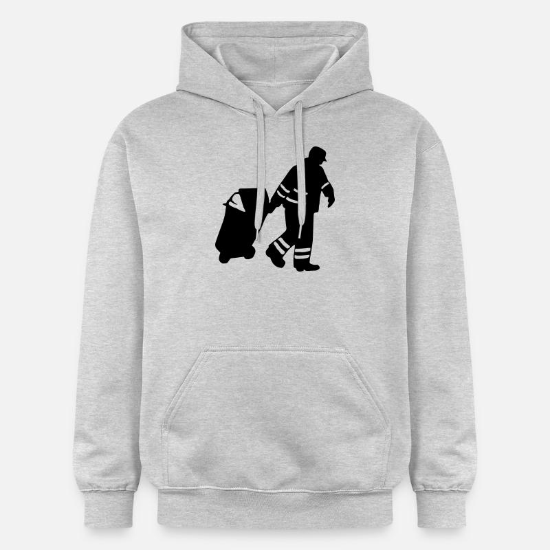 Éboueur - Sweat à capuche Softstyle® Gildan Unisexe - gris clair chiné