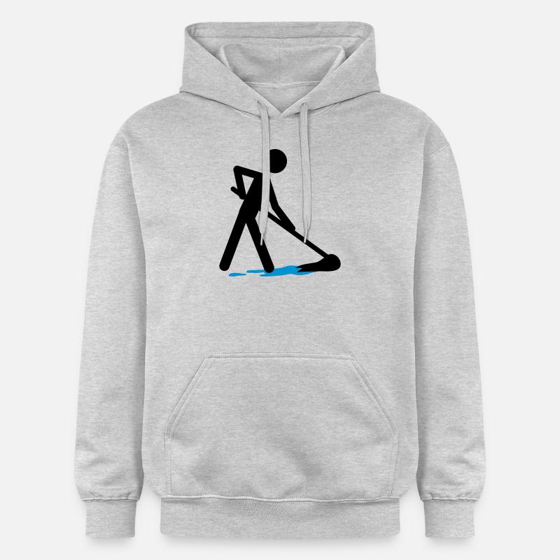Cleaning The Floor - Sweat à capuche Softstyle® Gildan Unisexe - gris clair chiné