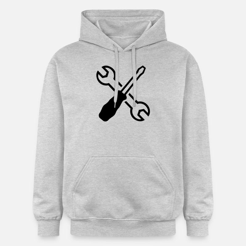 Werkzeug - Gildan Unisex Softstyle® Midweight Hoodie - Hellgrau meliert