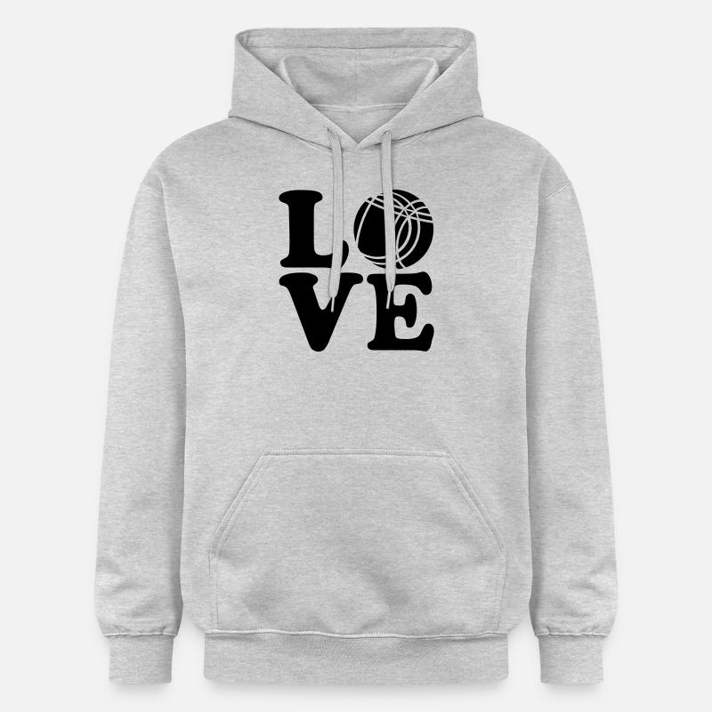 Pétanque - Sweat à capuche Softstyle® Gildan Unisexe - gris clair chiné