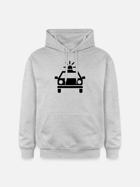 Polizei - Gildan Unisex Softstyle® Midweight Hoodie - Hellgrau meliert