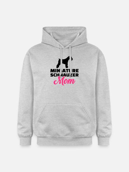 Zwergschnauzer - Gildan Unisex Softstyle® Midweight Hoodie - Hellgrau meliert