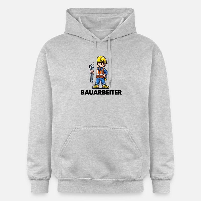 ouvrier du bâtiment - Sweat à capuche Softstyle® Gildan Unisexe - gris clair chiné