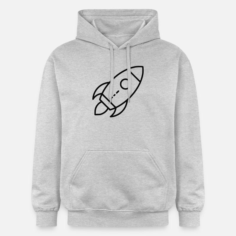 Fusée - Sweat à capuche Softstyle® Gildan Unisexe - gris clair chiné