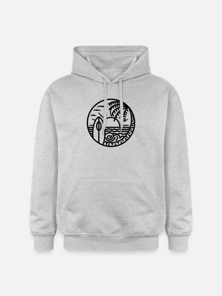 Beach please - Gildan Unisex Softstyle® Midweight Hoodie - Hellgrau meliert