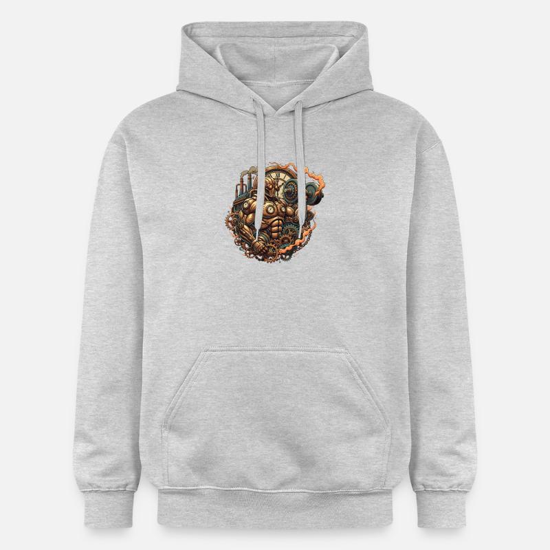 Steampunk et rétro - Sweat à capuche Softstyle® Gildan Unisexe - gris clair chiné