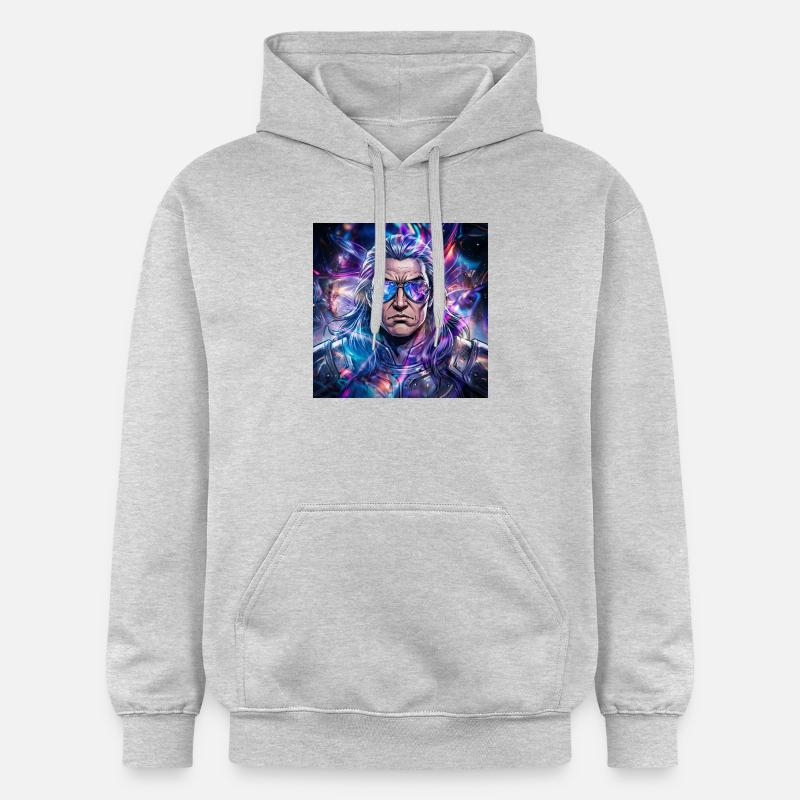GENESKHAN - Sweat à capuche Softstyle® Gildan Unisexe - gris clair chiné