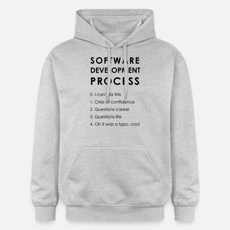 Software Development Process - Gildan Unisex Softstyle® Midweight Hoodie - light heather grey