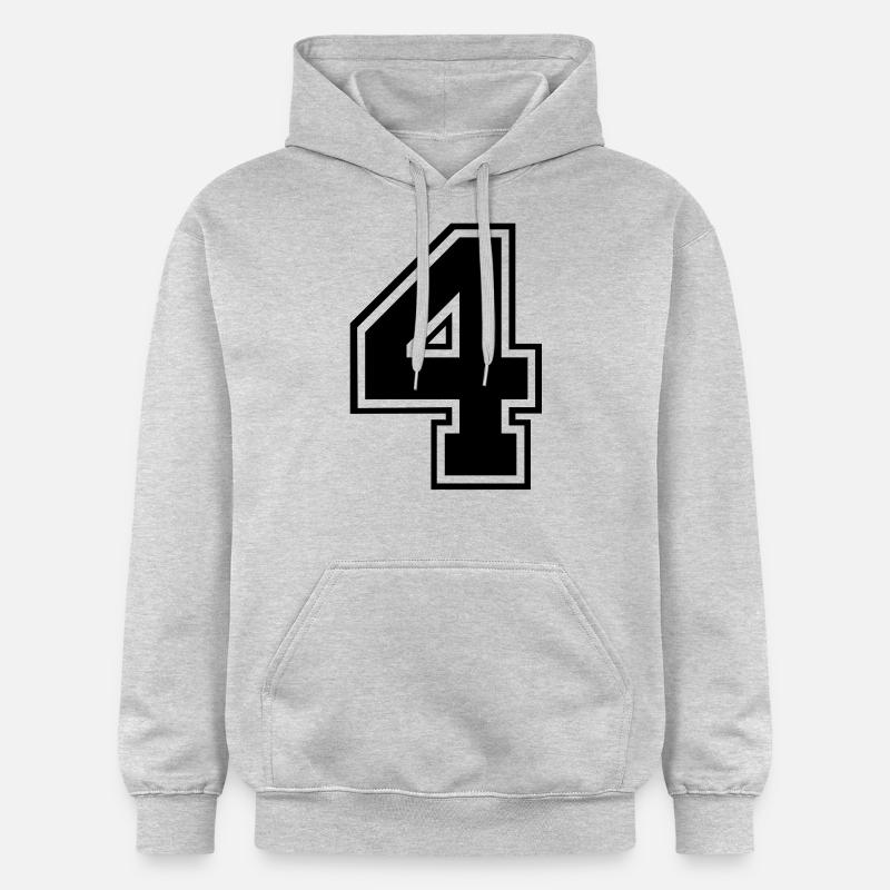 vier - Sweat à capuche Softstyle® Gildan Unisexe - gris clair chiné