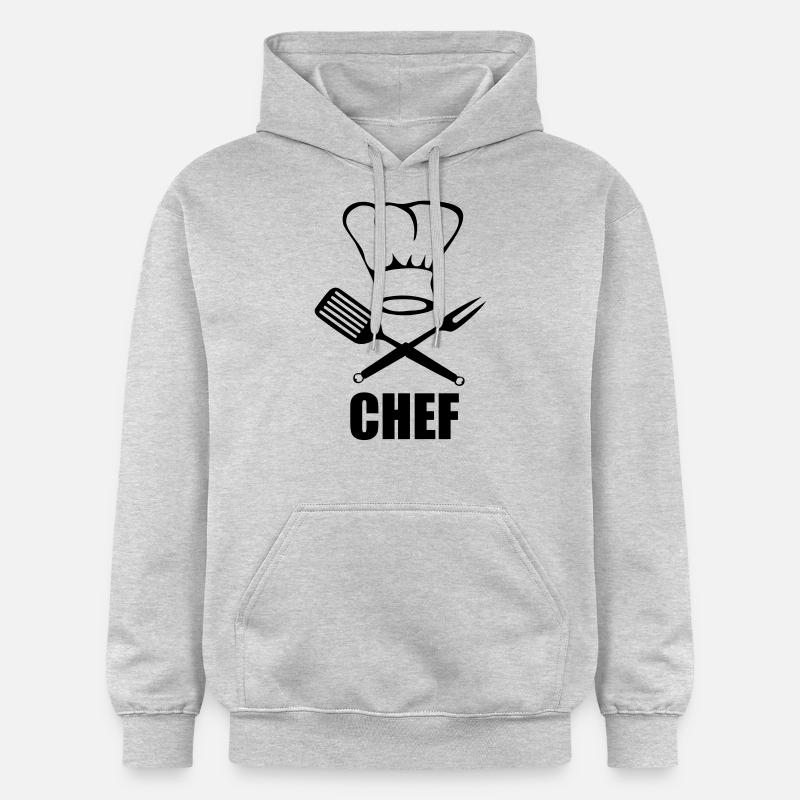 Chef - Sweat à capuche Softstyle® Gildan Unisexe - gris clair chiné