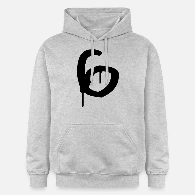 Graffiti : 6 - Sweat à capuche Softstyle® Gildan Unisexe - gris clair chiné