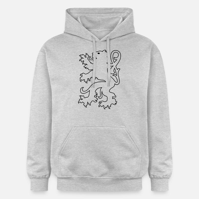 White lion de - Sweat à capuche Softstyle® Gildan Unisexe - gris clair chiné