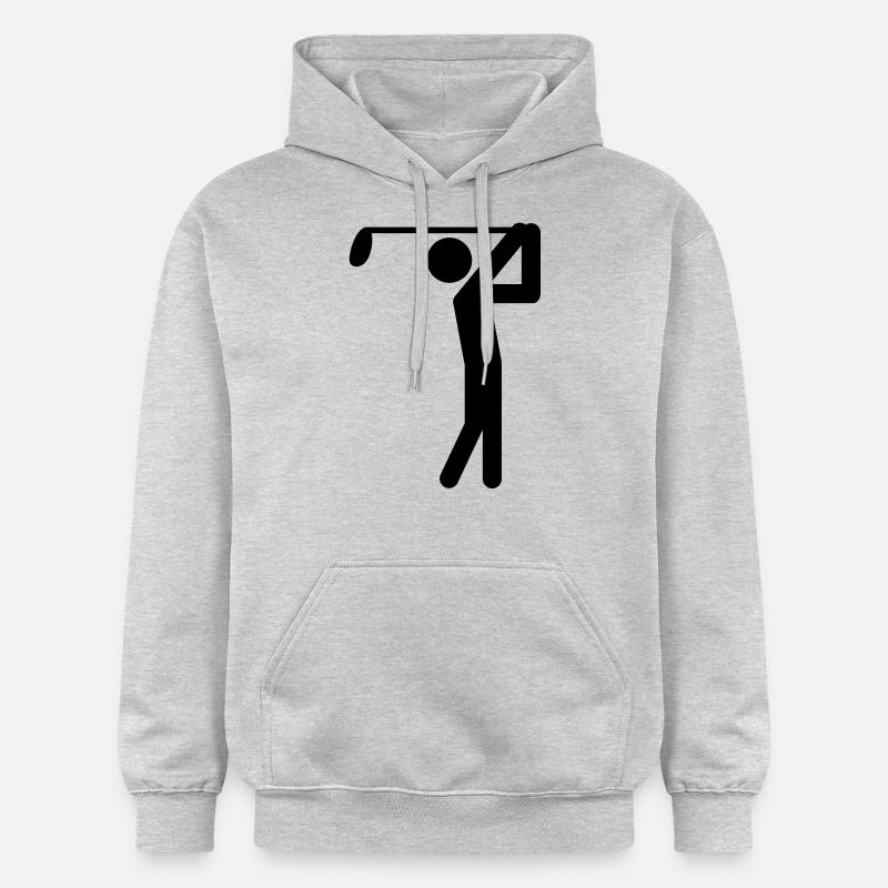 golfer icon - Sweat à capuche Softstyle® Gildan Unisexe - gris clair chiné