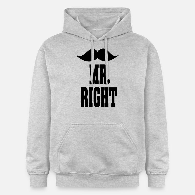 mr_right - Sweat à capuche Softstyle® Gildan Unisexe - gris clair chiné