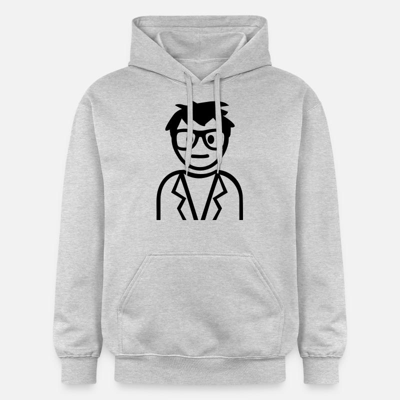 Nerd - Sweat à capuche Softstyle® Gildan Unisexe - gris clair chiné