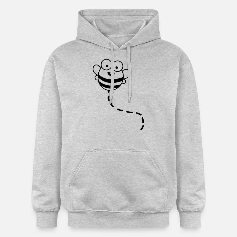 Drôle d’abeille 01 - Sweat à capuche Softstyle® Gildan Unisexe - gris clair chiné