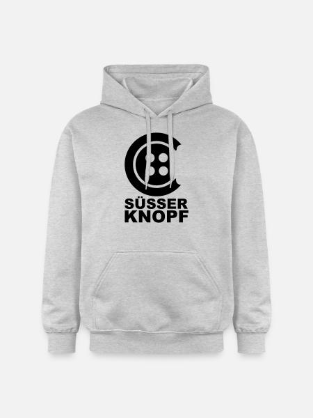Süsser Knopf - Gildan Unisex Softstyle® Midweight Hoodie - Hellgrau meliert