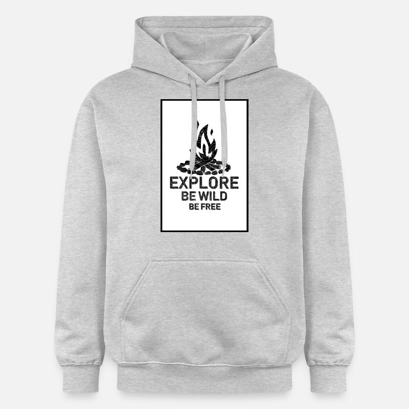 B Wild B Gratuit - Sweat à capuche Softstyle® Gildan Unisexe - gris clair chiné