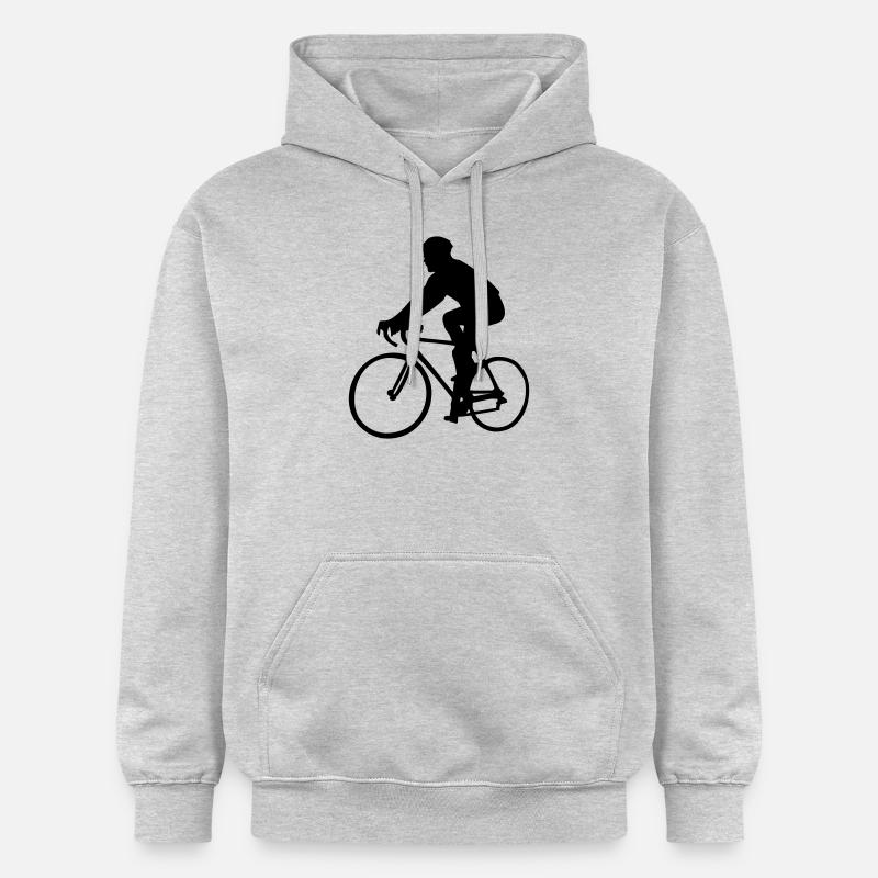 vélo de course - Sweat à capuche Softstyle® Gildan Unisexe - gris clair chiné