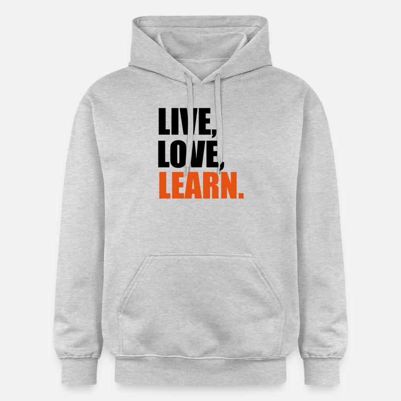 lernen - Gildan Unisex Softstyle® Midweight Hoodie - Hellgrau meliert