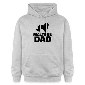 Maltese Dad - Gildan Unisex Softstyle® Midweight Hoodie - light heather grey - Front - Liana (172cm) & Jaron (178cm)