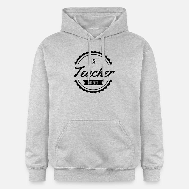 best teacher prof anglais - Sweat à capuche Softstyle® Gildan Unisexe - gris clair chiné