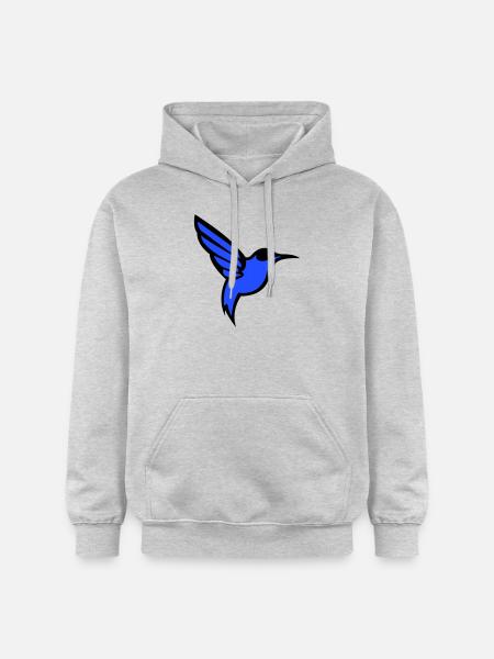 Colibri Oiseau - Sweat à capuche Softstyle® Gildan Unisexe - gris clair chiné