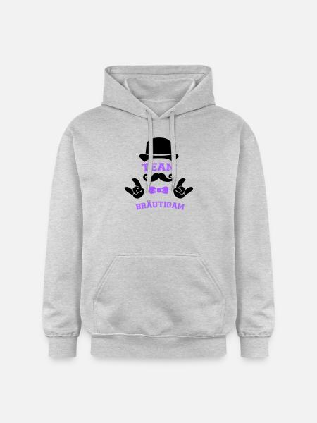Team Groom - Gildan Unisex Softstyle® Midweight Hoodie - light heather grey