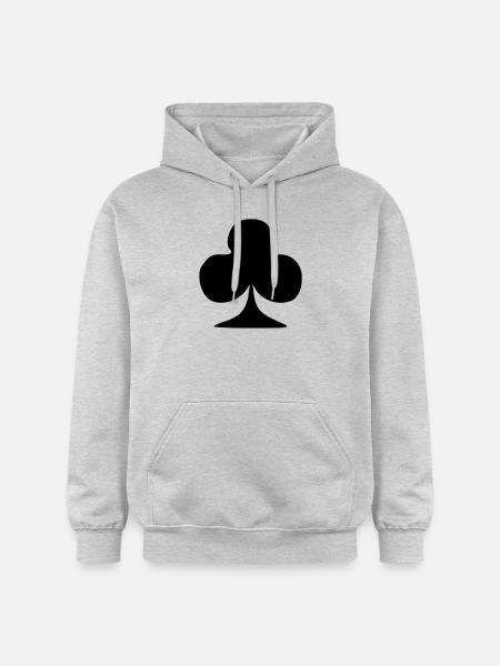 Kreuz Poker - Gildan Unisex Softstyle® Midweight Hoodie - Hellgrau meliert