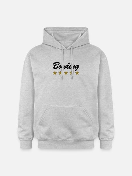 Bowling - Gildan Unisex Softstyle® Midweight Hoodie - Hellgrau meliert