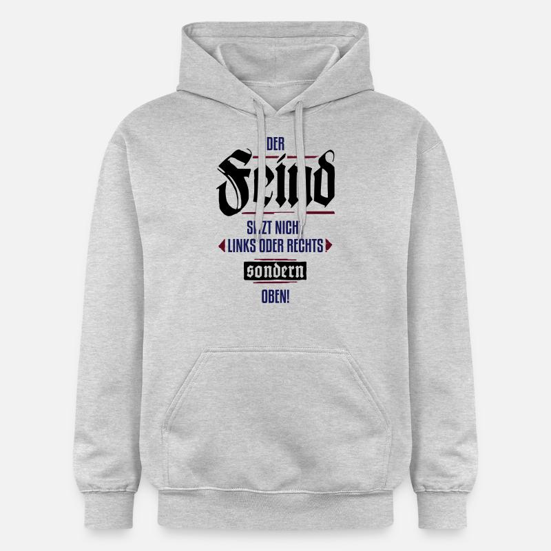 Nicht links oder rechtes - Gildan Unisex Softstyle® Midweight Hoodie - Hellgrau meliert