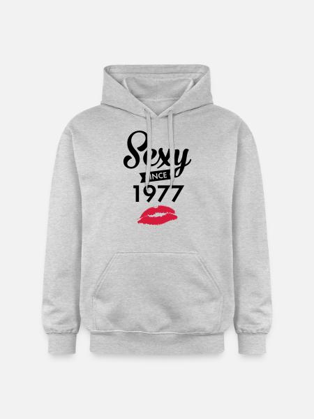 Sexy Since 1977 - Gildan Unisex Softstyle® Midweight Hoodie - light heather grey