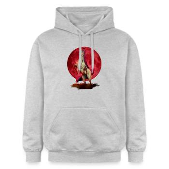 Hell unicorn - Gildan Unisex Softstyle® Midweight Hoodie - light heather grey - Front - Liana (172cm) & Jaron (178cm)