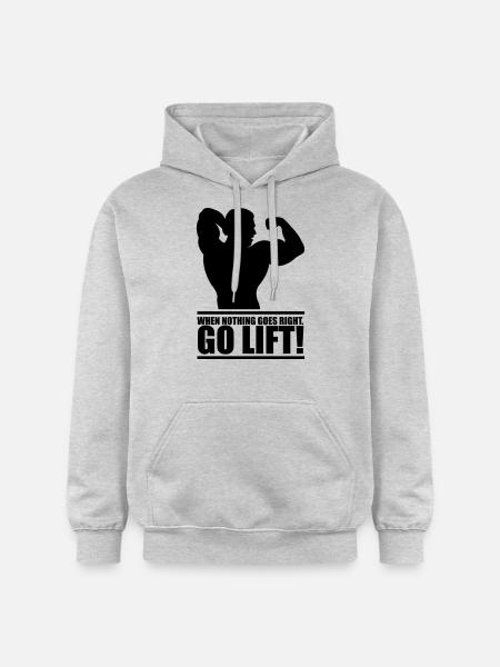 go_lift - Gildan Unisex Softstyle® Midweight Hoodie - light heather grey