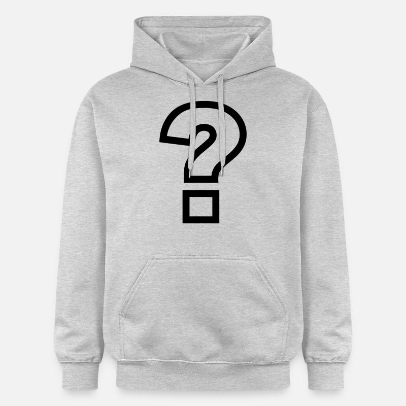 Point d'interrogation - Sweat à capuche Softstyle® Gildan Unisexe - gris clair chiné