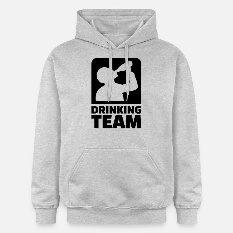 Drinking Team - Sweat à capuche Softstyle® Gildan Unisexe - gris clair chiné