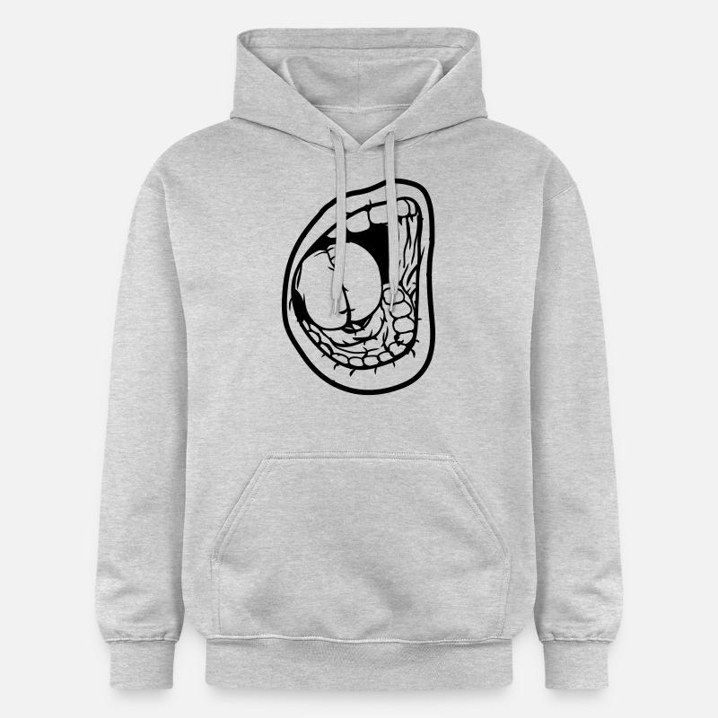 Crier bouche ouverte - Sweat à capuche Softstyle® Gildan Unisexe - gris clair chiné