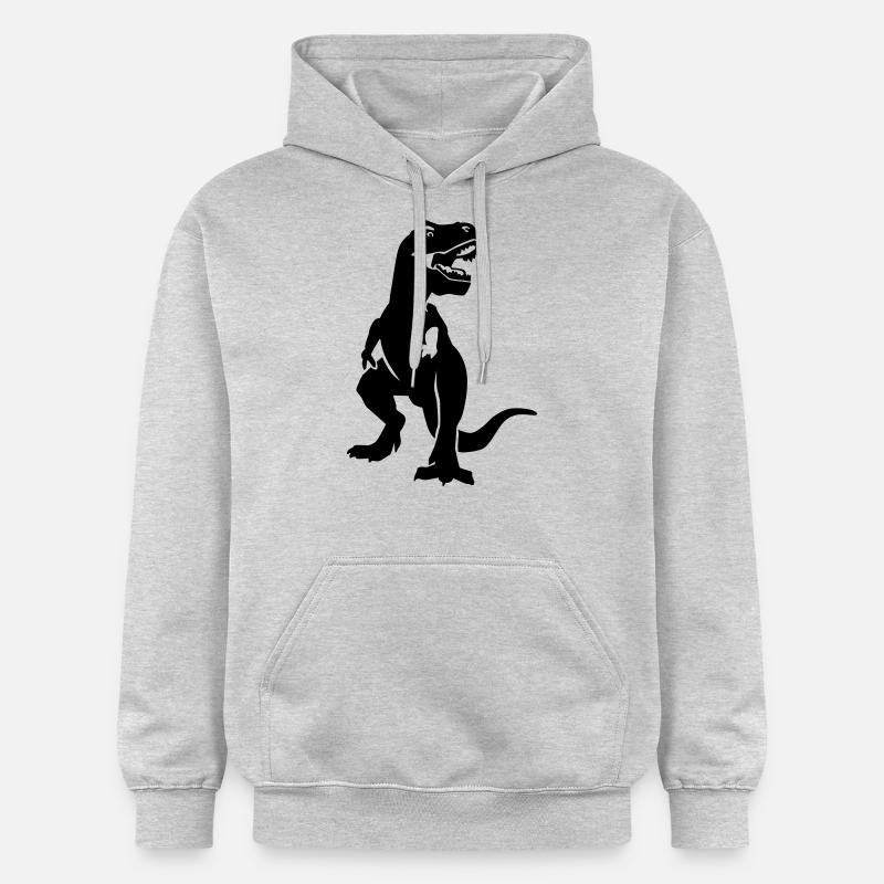 T-Rex - Sweat à capuche Softstyle® Gildan Unisexe - gris clair chiné