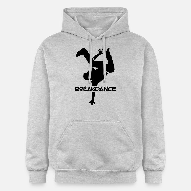 Breakdance - Sweat à capuche Softstyle® Gildan Unisexe - gris clair chiné