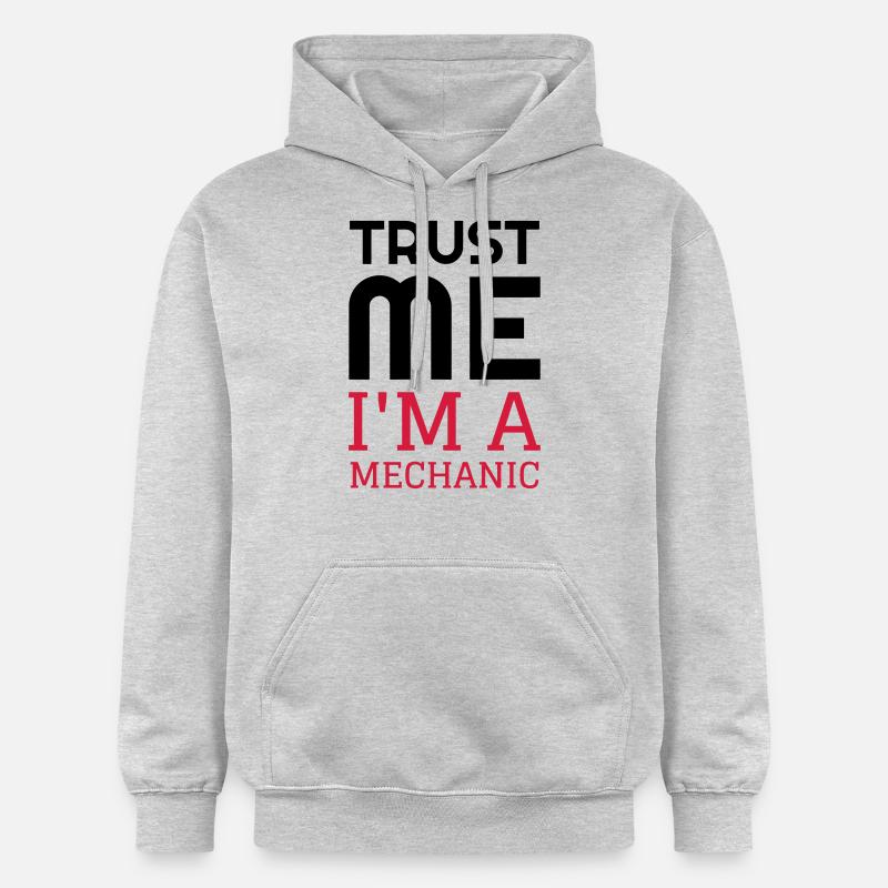 mécanique / mécanicien / mécano / garage - Sweat à capuche Softstyle® Gildan Unisexe - gris clair chiné