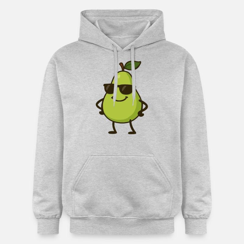 Pear Comic Cool - Gildan Unisex Softstyle® Midweight Hoodie - light heather grey