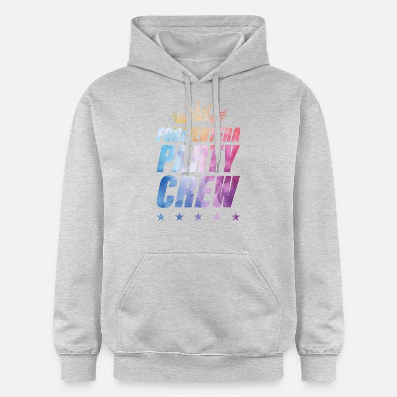 Équipe de Formentera Party - Sweat à capuche Softstyle® Gildan Unisexe - gris clair chiné